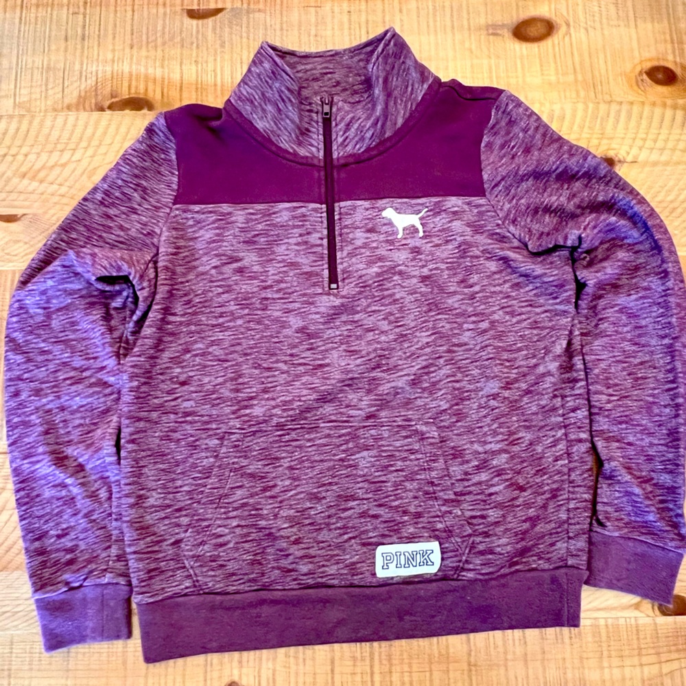 Victoria’s Secret half zip long sleeve sweatshirt - size S